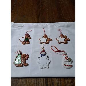 6 Vintage Christmas Holiday Ornaments You Can Personalize Snowmen Gingerbread